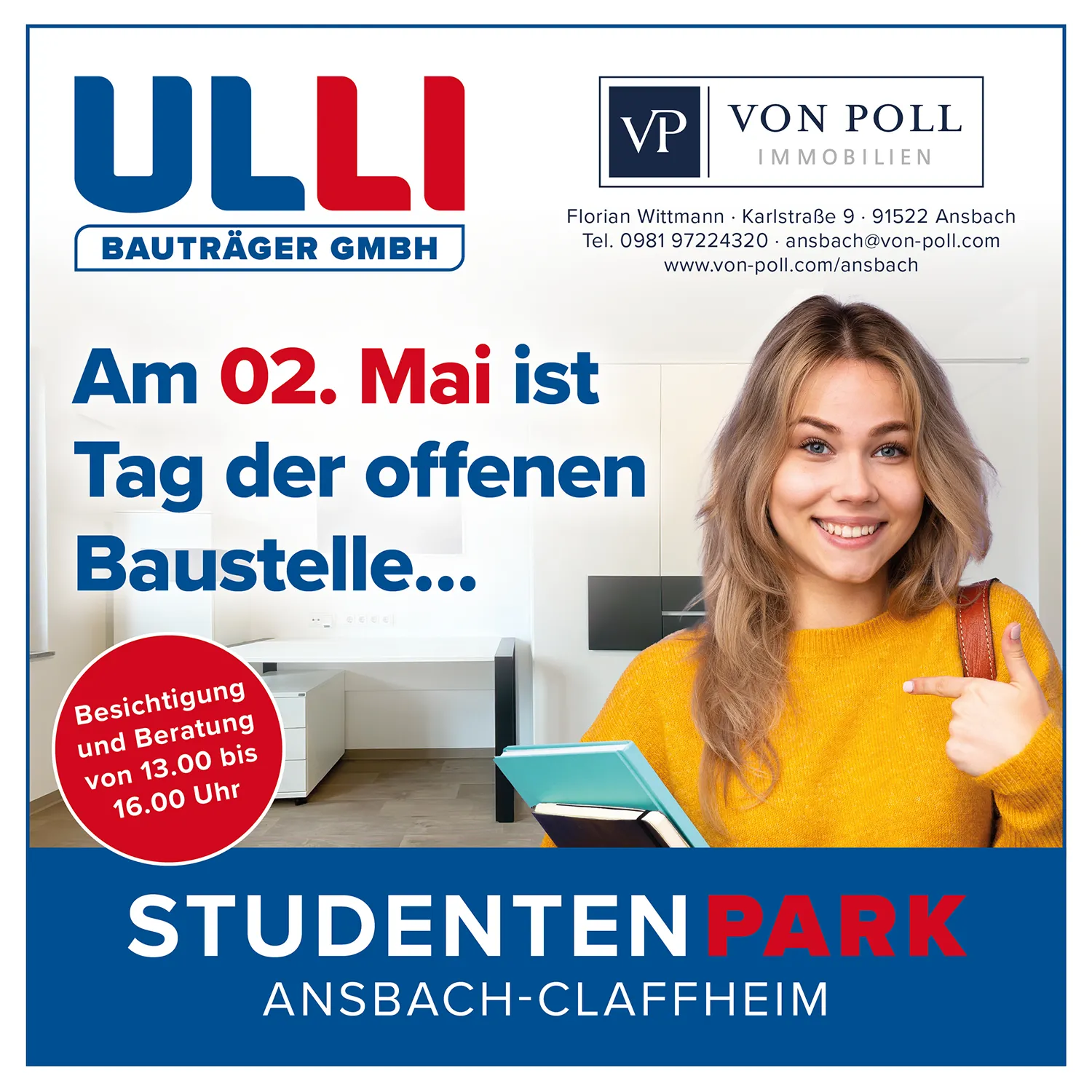 Tag der offenen Baustelle im Studentenpark ansbach Claffheim